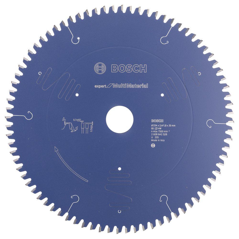 Bosch - Expert Serisi Çoklu Malzeme için Daire Testere Bıçağı 254*30 mm 80 Diş