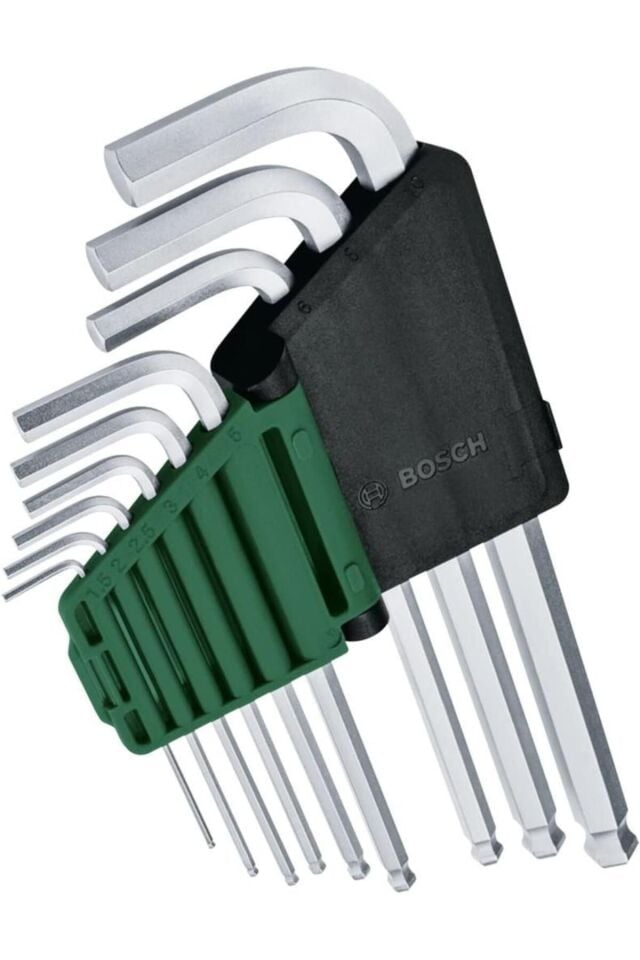 Bosch Home and Garden Alyan Anahtar Takımı Hex 9 Parça - 1600A02BX9