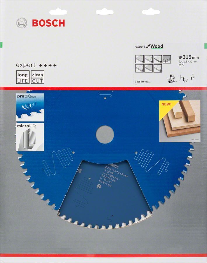 Bosch - Expert Serisi Ahşap için Daire Testere Bıçağı 315*30 mm 72 Diş