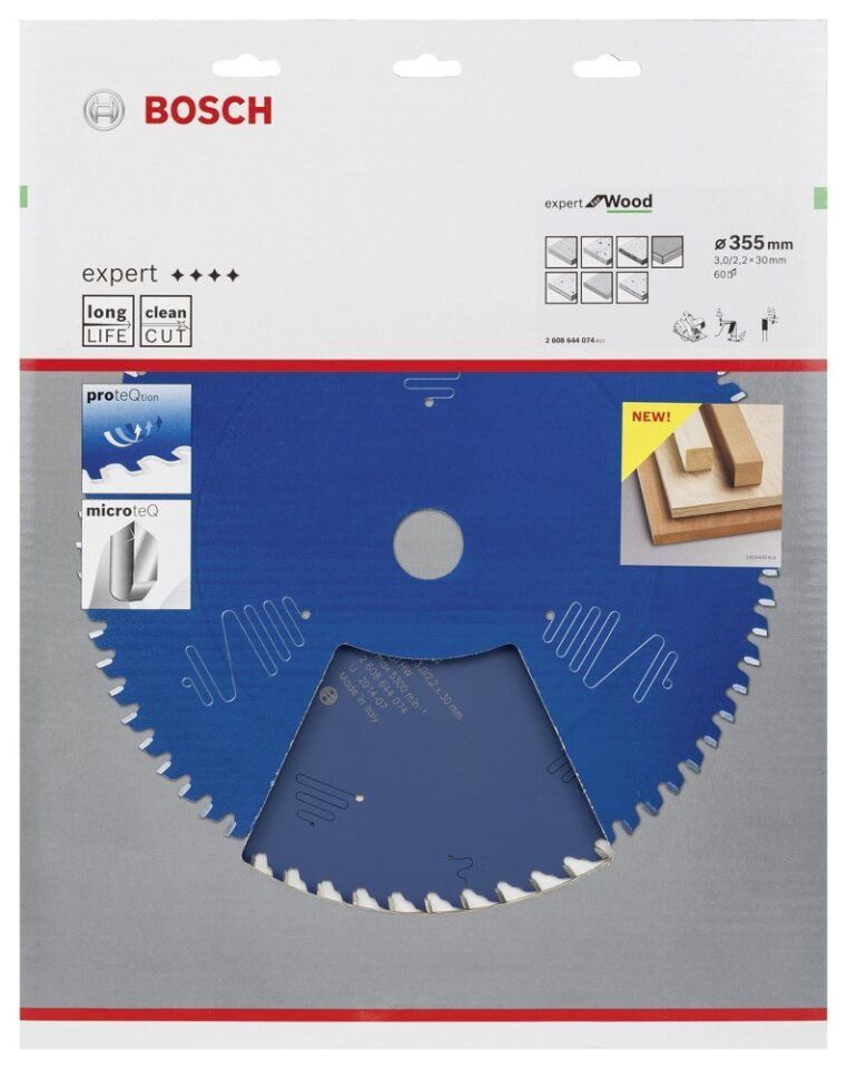 Bosch - Expert Serisi Ahşap için Daire Testere Bıçağı 355*30 mm 60 Diş
