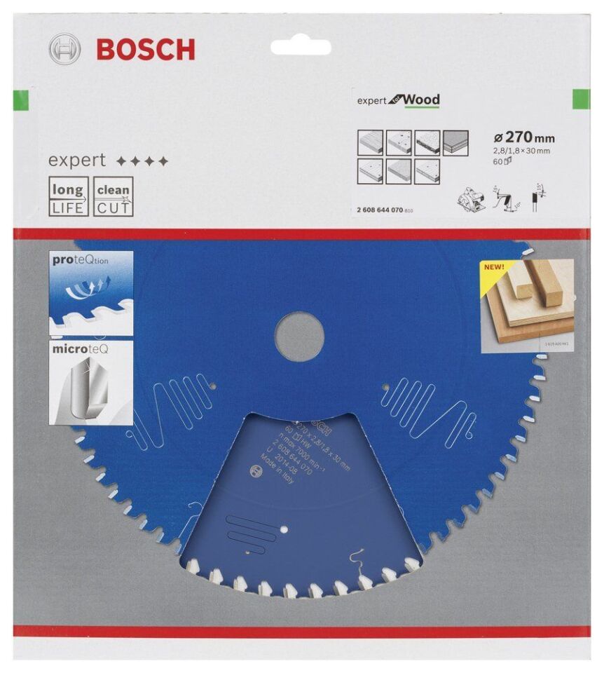 Bosch - Expert Serisi Ahşap için Daire Testere Bıçağı 270*30 mm 60 Diş
