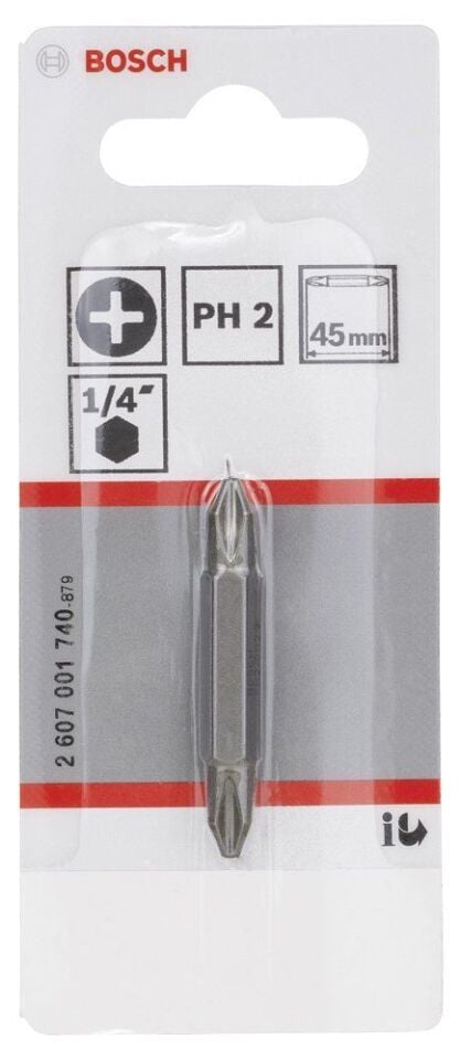 Bosch - Çift Taraflı Vidalama ucu PH2xPH2*45 mm 1'li