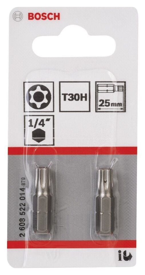 Bosch - Extra Hard Serisi Security-Torx® Vidalama Ucu T30H*25 mm 2li