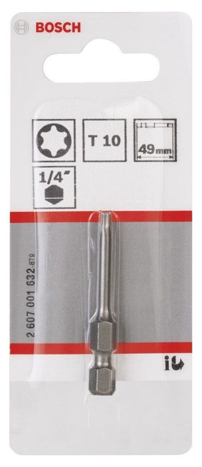 Bosch - Extra Hard Serisi Vidalama Ucu T10*49 mm 1'li