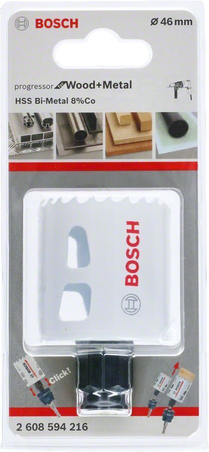 Bosch - Yeni Progressor Serisi Ahşap ve Metal için Delik Açma Testeresi (Panç) 46 mm