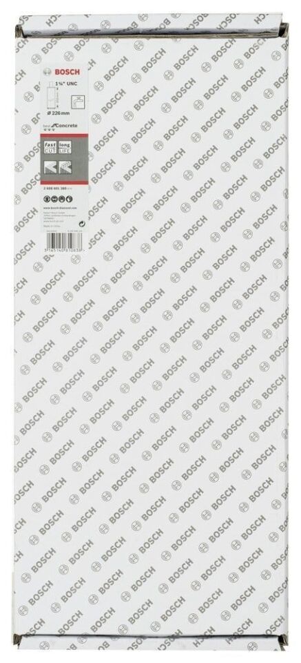 Bosch - Best Serisi Beton İçin 1 1/4'' UNC Girişli Elmas Sulu Karot Ucu 226 mm