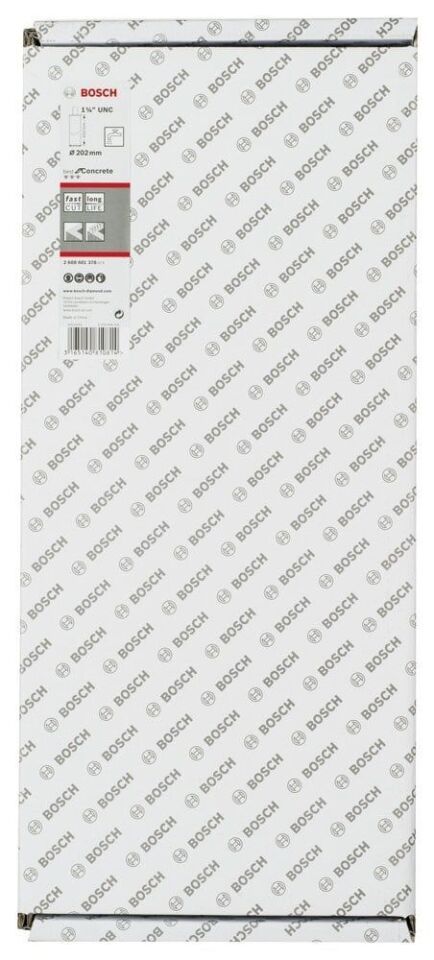Bosch - Best Serisi Beton İçin 1 1/4'' UNC Girişli Elmas Sulu Karot Ucu 202 mm