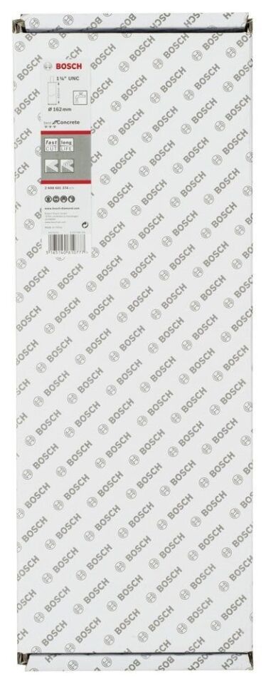 Bosch - Best Serisi Beton İçin 1 1/4'' UNC Girişli Elmas Sulu Karot Ucu 162 mm