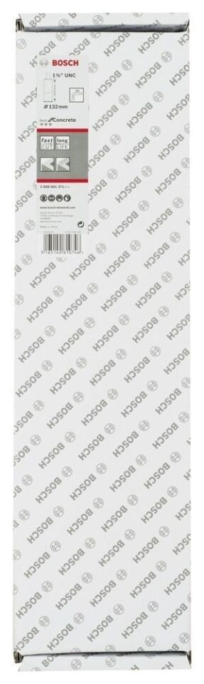 Bosch - Best Serisi Beton İçin 1 1/4'' UNC Girişli Elmas Sulu Karot Ucu 132 mm