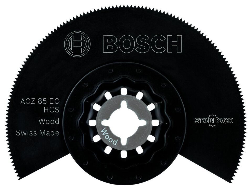 Bosch - Starlock - ACZ 85 EC - HCS Ahşap İçin Segman Testere Bıçağı, Bombeli 10'lu