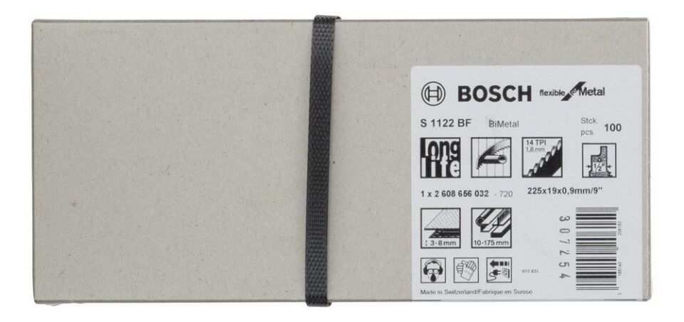 Bosch - Flexible Serisi Metal için Panter Testere Bıçağı S 1122 BF - 100'lü