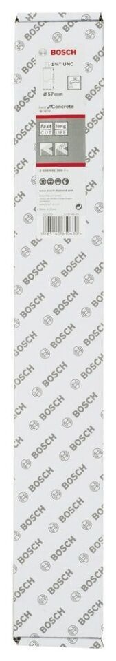 Bosch - Best Serisi Beton İçin 1 1/4'' UNC Girişli Elmas Sulu Karot Ucu 57 mm