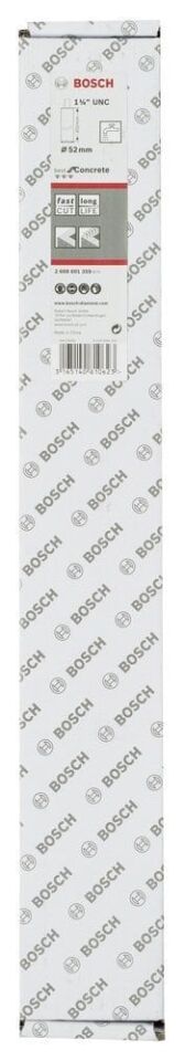 Bosch - Best Serisi Beton İçin 1 1/4'' UNC Girişli Elmas Sulu Karot Ucu 52 mm