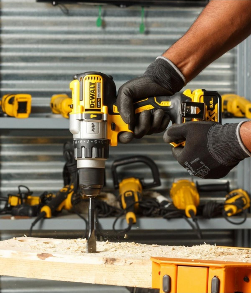 Dewalt 18V 5.0 Ah Li-ion Çift Akülü Kömürsüz Profesyonel Darbeli Matkap DCD996P2-QW