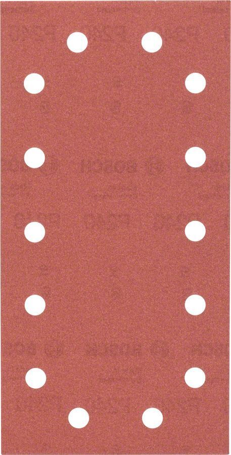 Bosch - Titreşimli Zımpara Kağıdı 10'lu, 115 x 230 mm 240 Kum 14 Delik