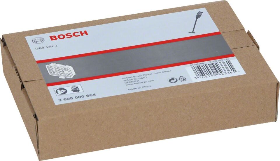 Bosch - Elektrikli Süpürgeler İçin Filtre (GAS18V-1 için uygun)