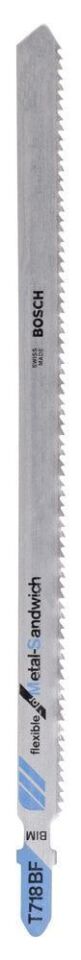 Bosch - Kırılmaya Karşı Dayanıklı Seri Metal-Sandviç İçin T 718 BF Dekupaj Testere - 3'Lü Paket