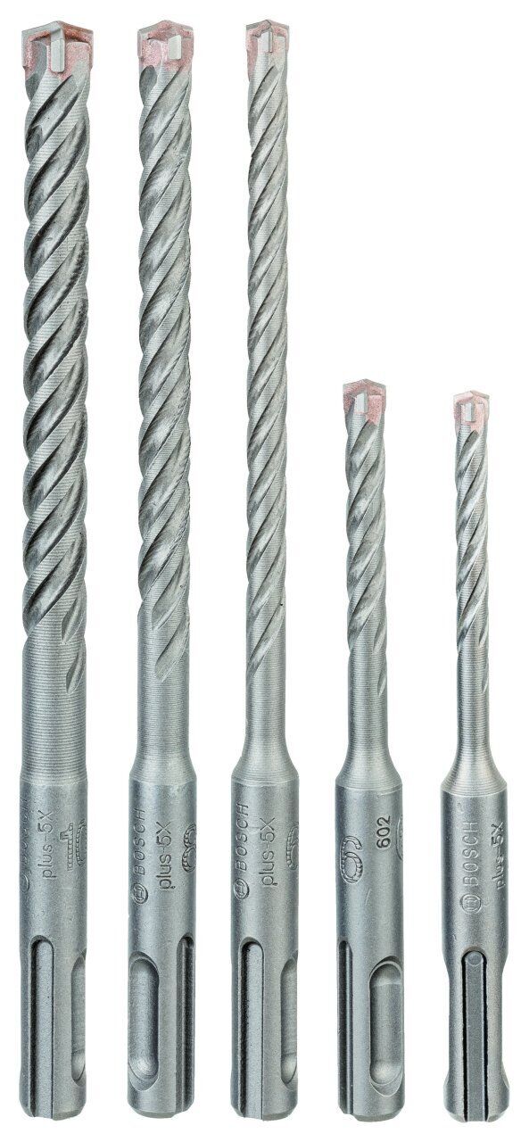 Bosch - SDS plus-5X Serisi Kırıcı Delici Matkap Ucu 5 Parça Set (5,6 x 110 mm, 6,8,10 x 160 mm)