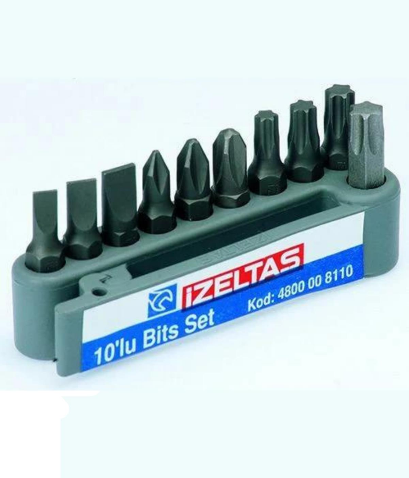 İzeltaş Bits Set ( 25 Mm ) 10 Lu