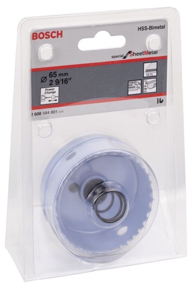 Bosch - Special Serisi Metal Ve Inox Malzemeler için Delik Açma Testeresi (Panç) 65 mm