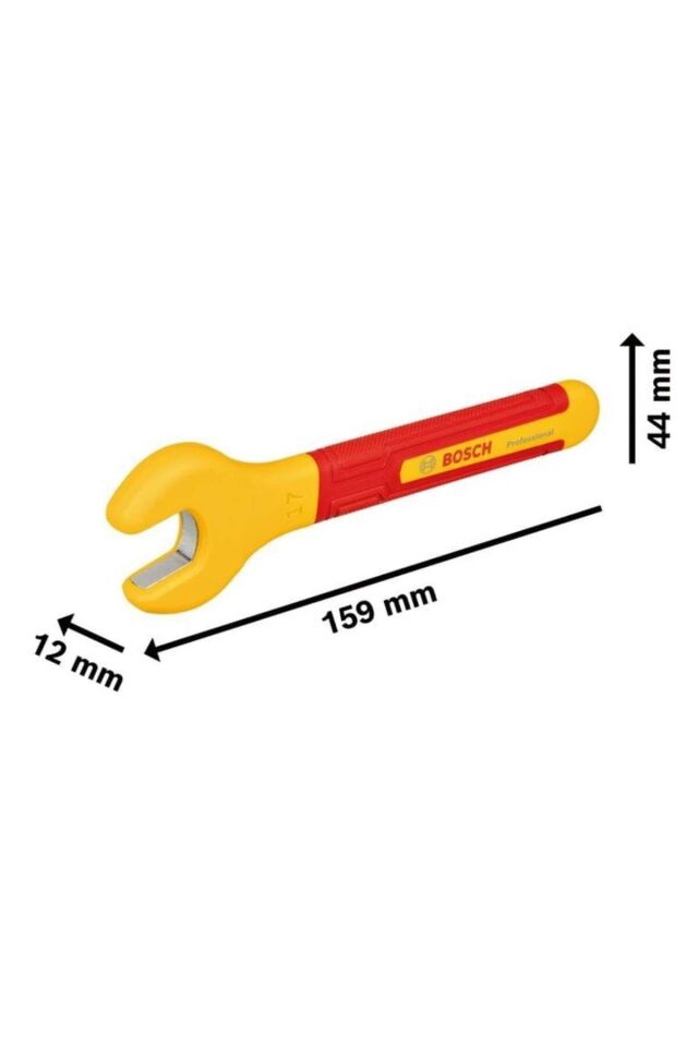 Bosch Profesyonel İzoleli 1000 Volt Çatal Ağız Çakma Anahtar 17 mm (1600A02NF2)