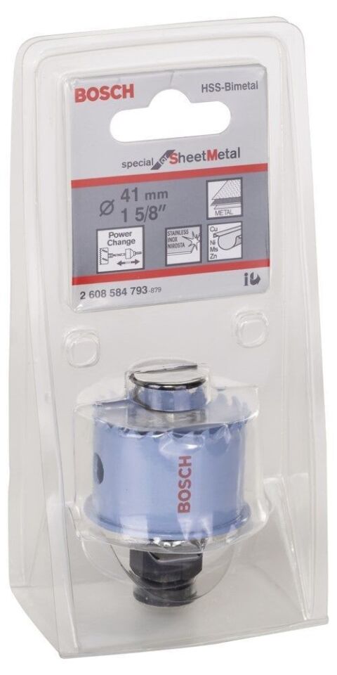 Bosch - Special Serisi Metal Ve Inox Malzemeler için Delik Açma Testeresi (Panç) 41 mm