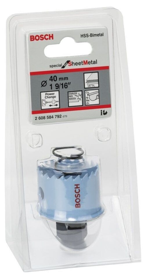 Bosch - Special Serisi Metal Ve Inox Malzemeler için Delik Açma Testeresi (Panç) 40 mm