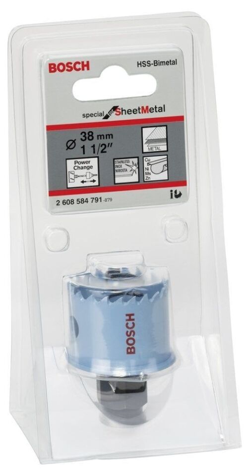 Bosch - Special Serisi Metal Ve Inox Malzemeler için Delik Açma Testeresi (Panç) 38 mm