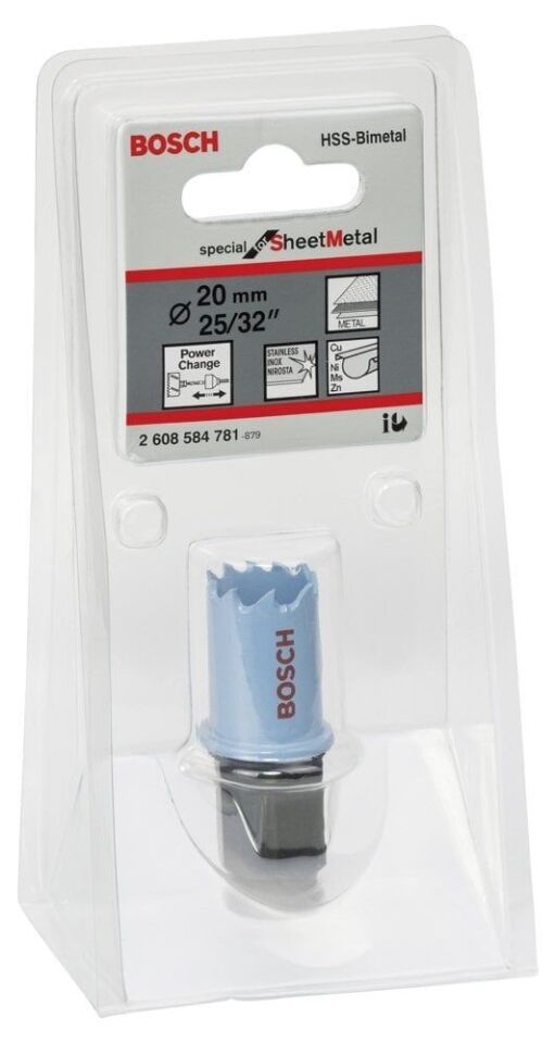 Bosch - Special Serisi Metal Ve Inox Malzemeler için Delik Açma Testeresi (Panç) 20 mm