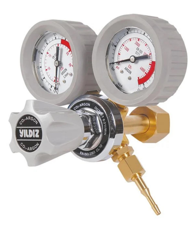 CO2 BASINÇ DÜŞÜRÜCÜ W 21.80 X 1/14'' MANOMETRELİ 21 L/MİN