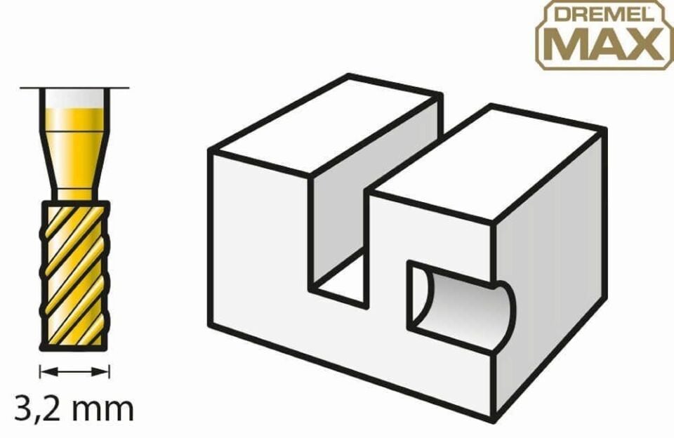Dremel MAX Yüksek Devirli Kesici 3,2 mm (194DM)