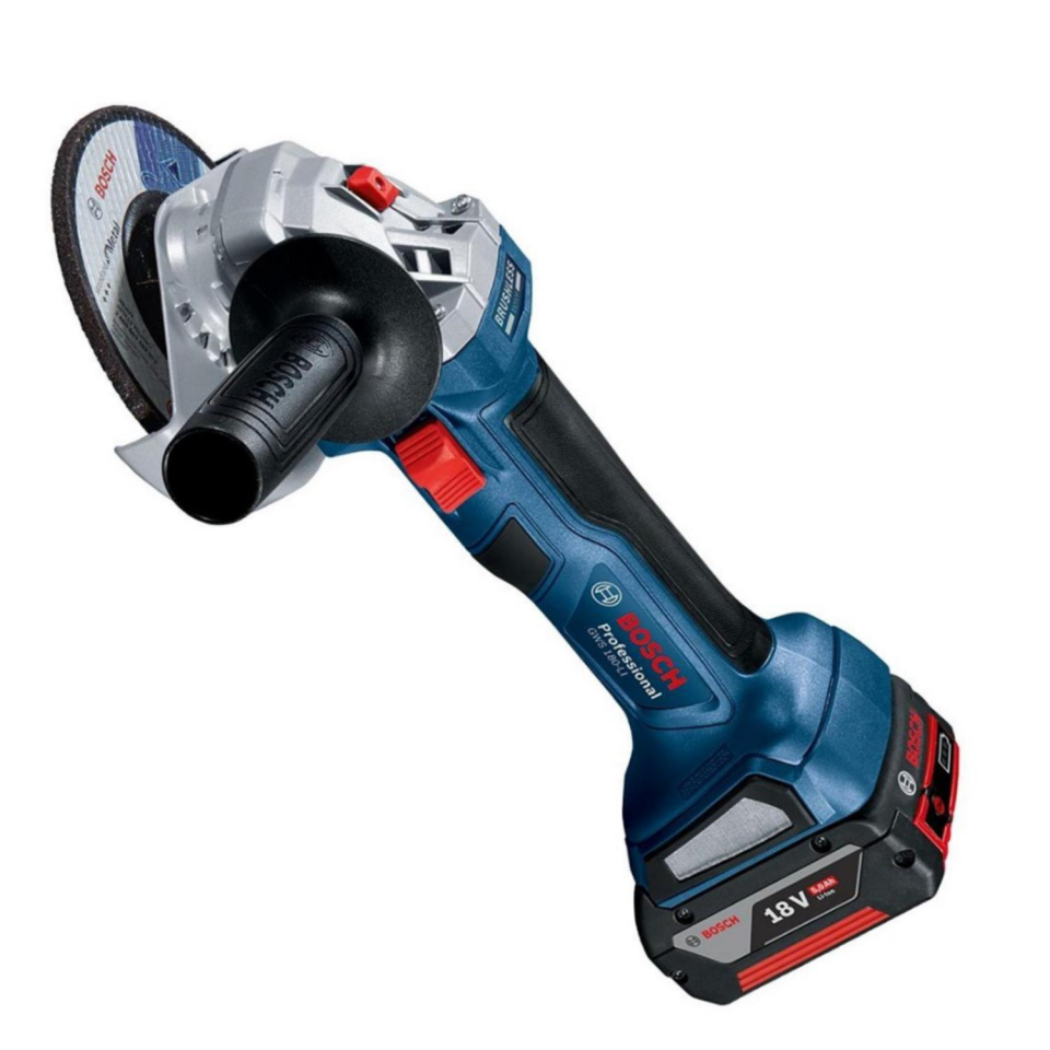 Bosch GSR 18V-50 + GWS 180-LI Akülü Taşlama ve Vidalama Set 2 Ah + 5 Ah Akü
