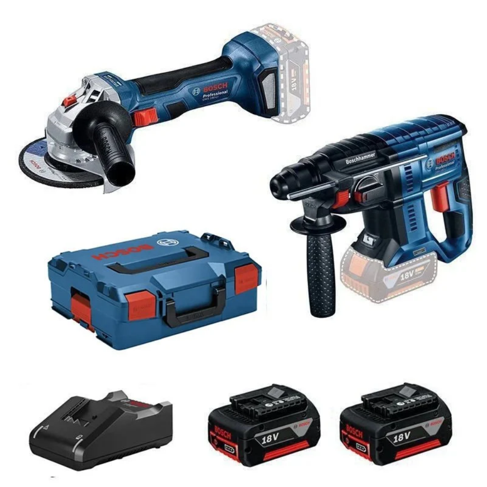 Bosch GBH 180-LI Kırıcı Delici + GWS 180-LI Taşlama