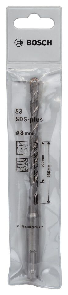 Bosch - Plus-1 Serisi, SDS-plus Kırıcı Delici Matkap Ucu 8*160 mm