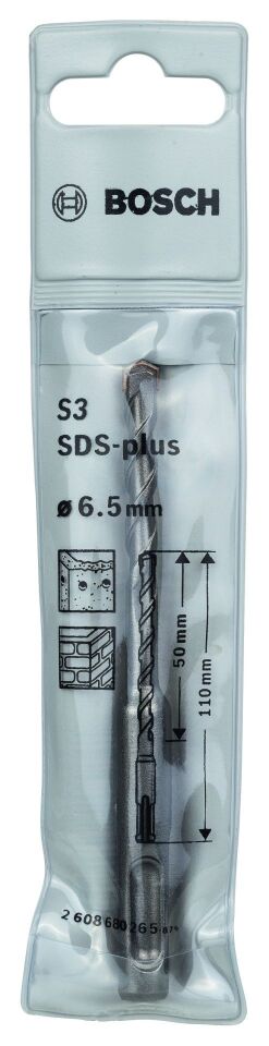 Bosch - Plus-1 Serisi, SDS-plus Kırıcı Delici Matkap Ucu 6.5*110 mm