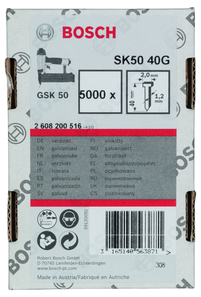 Bosch - GSK 50 Çivisi  40 mm 5000li