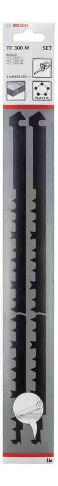 Bosch - 2 Parçalı Tandem Testere Uyumlu HCS Ahşap için Testere Bıçağı Seti TF 300 M