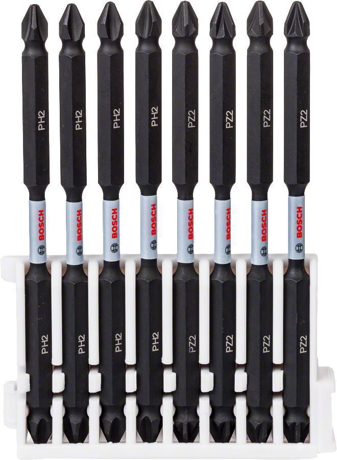 Bosch - Impact Control Serisi Çift Taraflı Vidalama Ucu 8'li PH2x4 /PZ2x4 *110mm