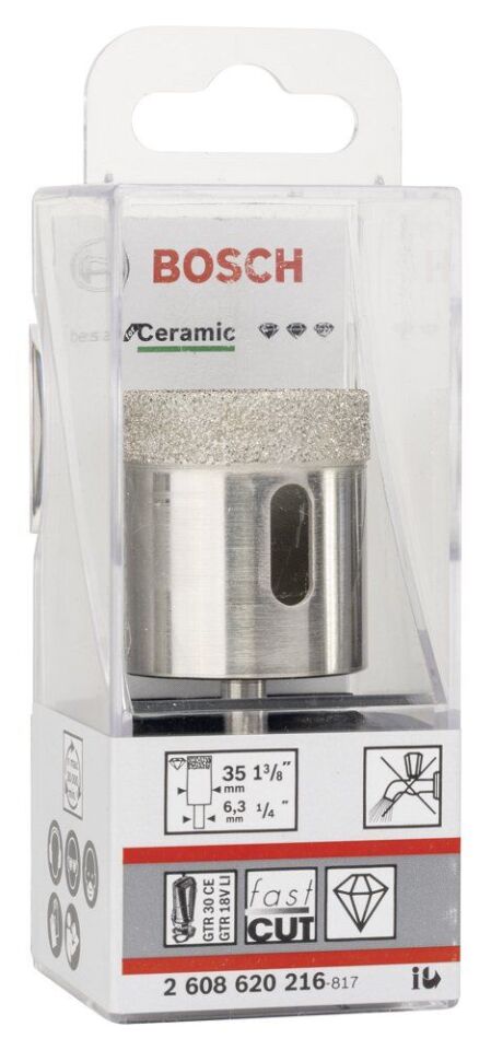 Bosch - Best Serisi, GTR 30 İçin Seramik Kuru Elmas Delici 35*35 mm