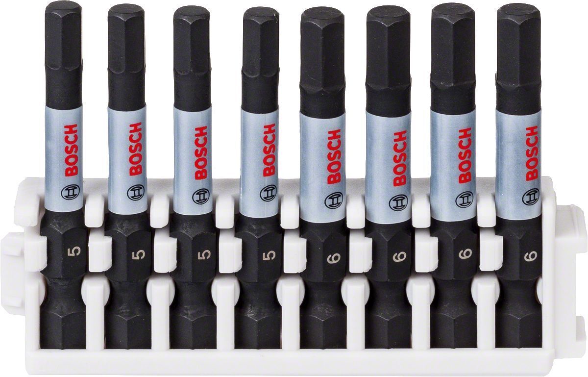 Bosch - Impact Control Serisi Vidalama Ucu 8'li H5x4/H6x4 *50mm