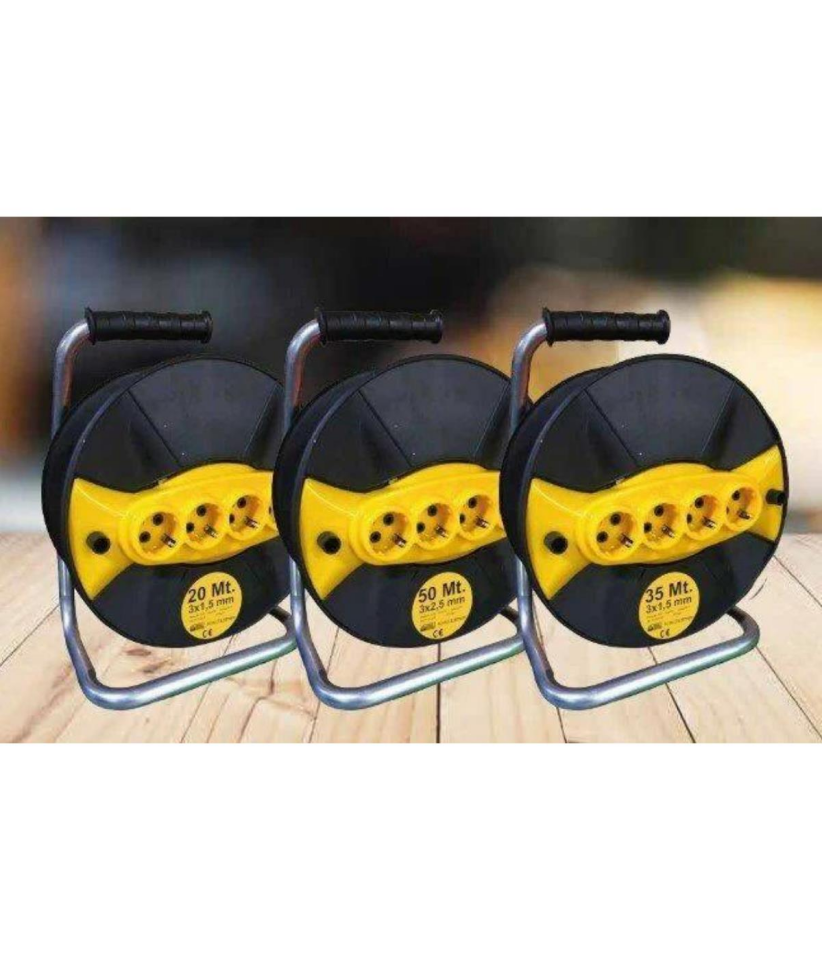 Astor Makaralı Uzatma Kablo Seyyar Priz 50 metre 3x2.5