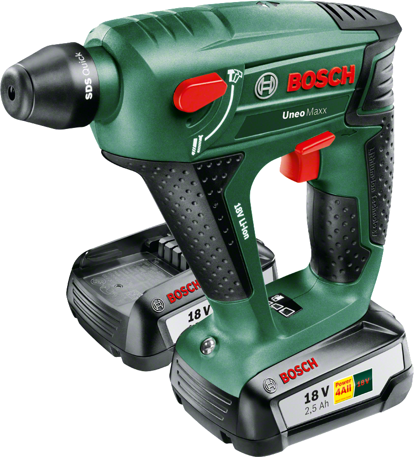 Bosch UNEO MAXX 18 V Çift Akülü Kırıcı Delici (2 x 2,5 Ah)