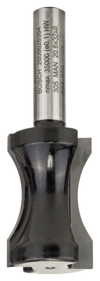 Bosch - Standard Seri Ahşap İçin Çift Oluklu Sert Metal Yassı Çubuk Freze 8*20,6*63,5mm