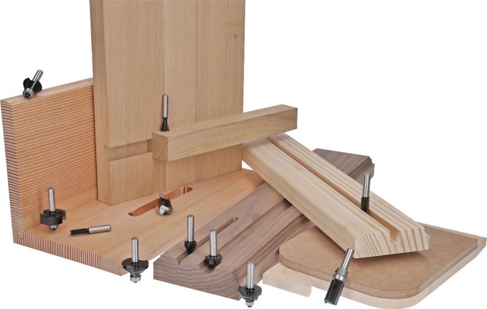 Bosch - Standard Seri Ahşap İçin Tek Oluklu Sert Metal Çeyrek Parmak Freze 8*9,5*41mm