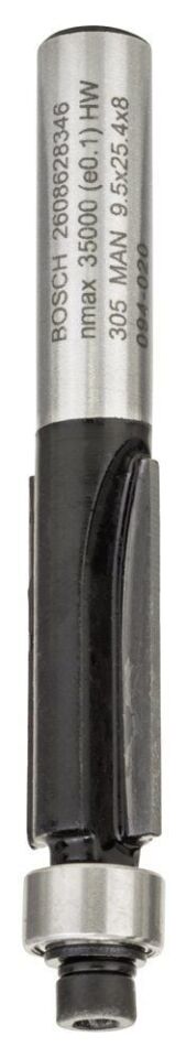 Bosch - Standard Seri Laminant İçin Çift Oluklu, Sert Metal Bilya Yataklı Freze Ucu 8*9,5*68 mm