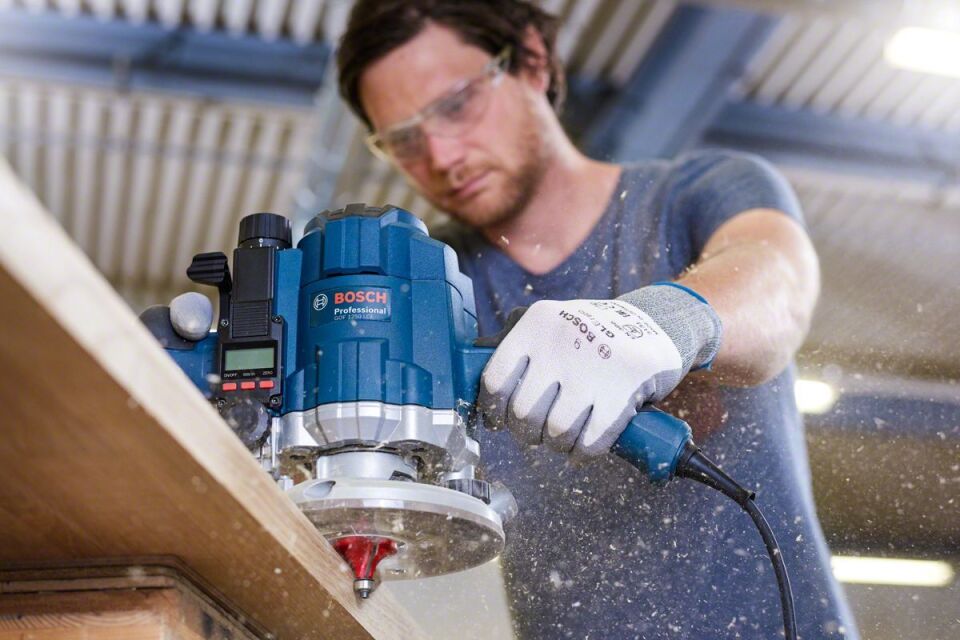 Bosch - Expert Serisi Laminant İçin Çift Oluklu, Sert Metal Altta Bilya Yataklı Freze Ucu 12*12,7*93,6 mm