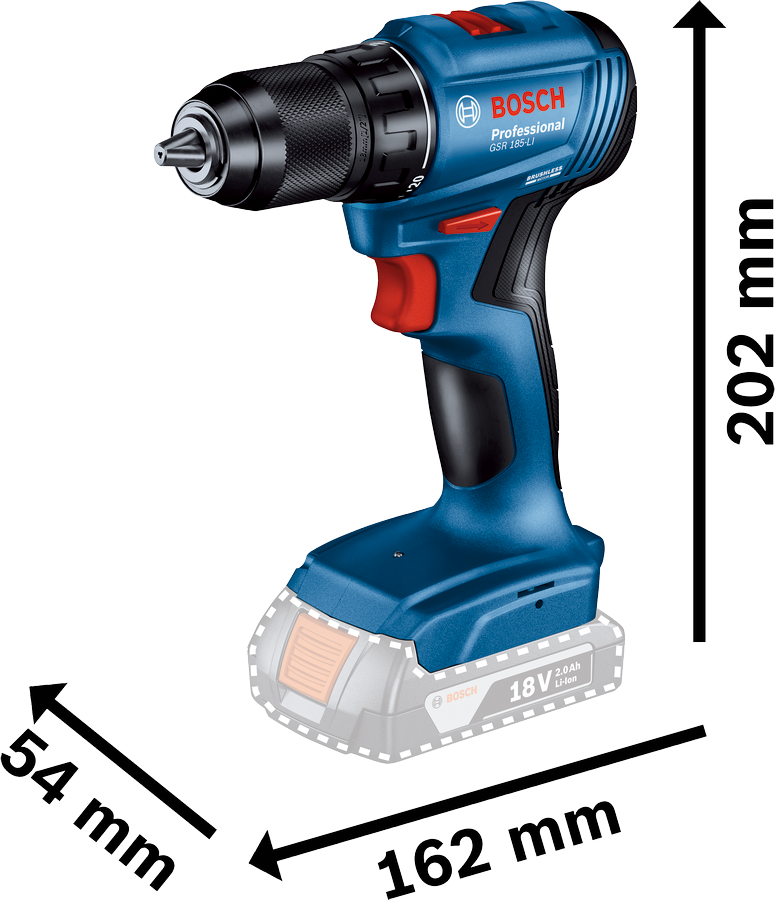 Bosch Professional GSR 185 LI SOLO Akülü Delme/Vidalama Makinesi