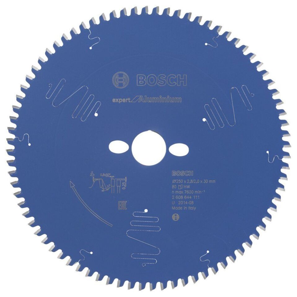 Bosch - Expert Serisi Alüminyum için Daire Testere Bıçağı 250*30 mm 80 Diş